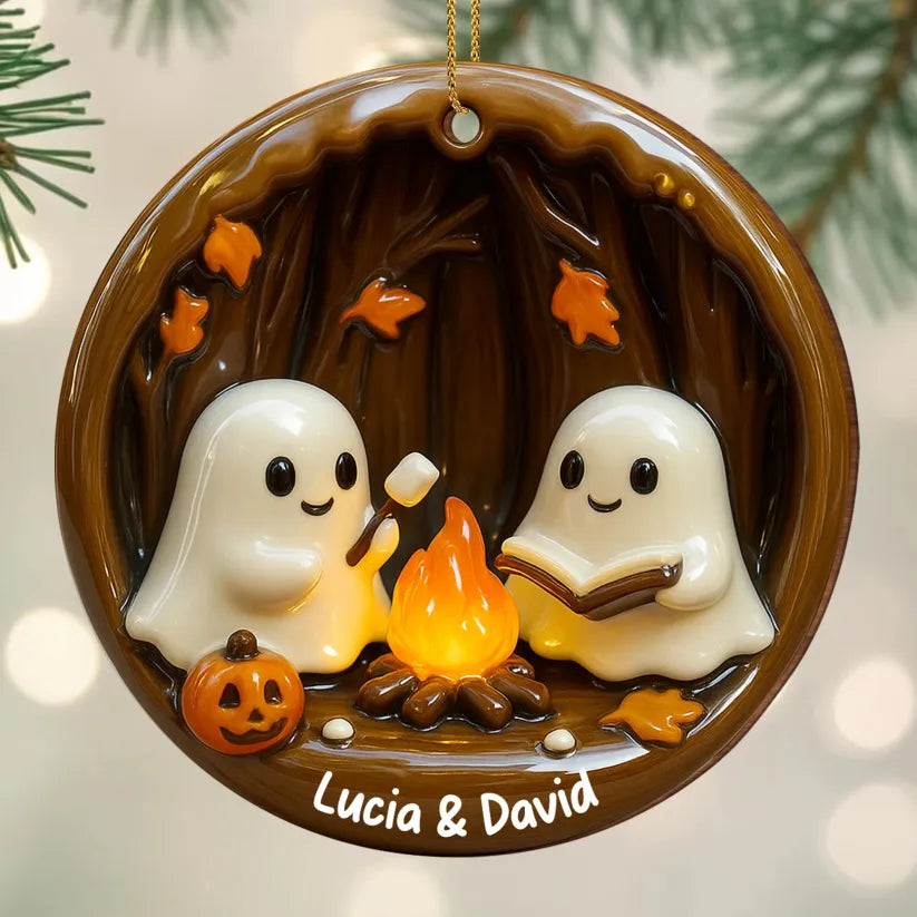 DIY Ghost Campfire Ornament 👻🔥