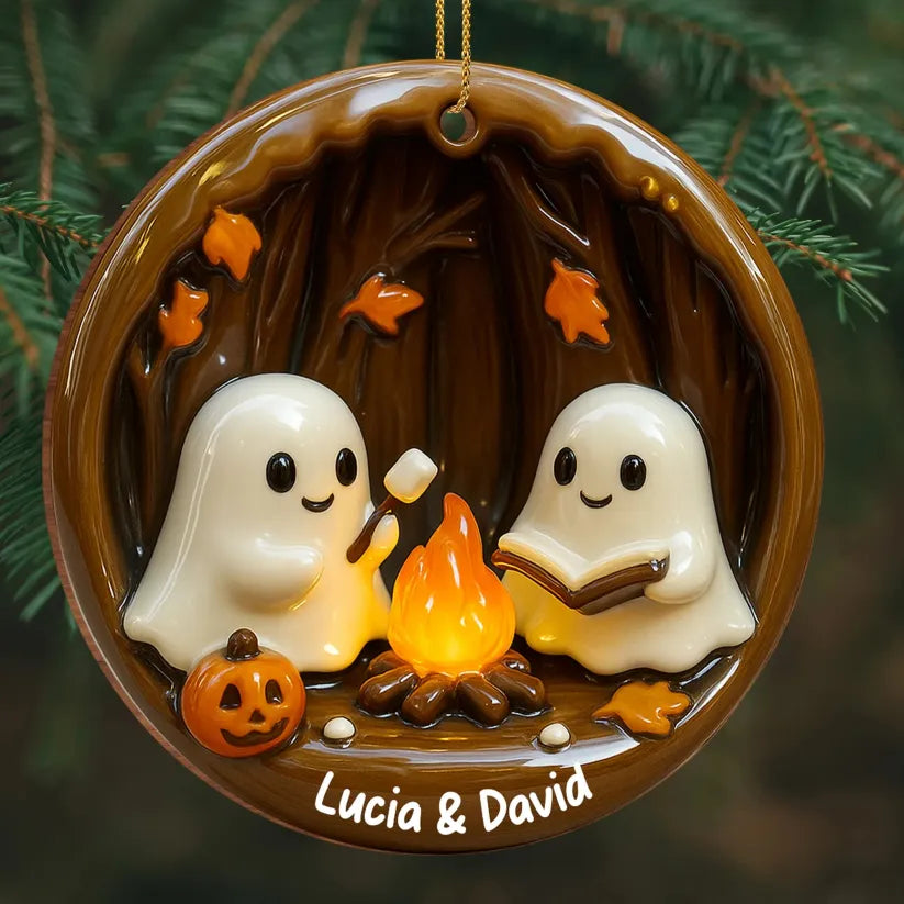 DIY Ghost Campfire Ornament 👻🔥