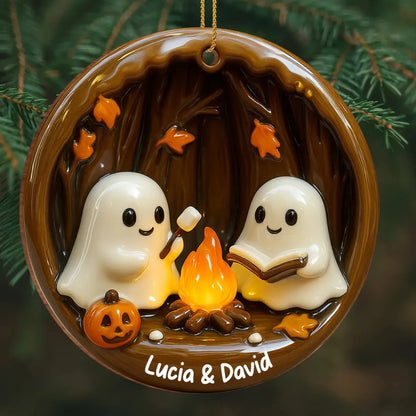 DIY Ghost Campfire Ornament 👻🔥