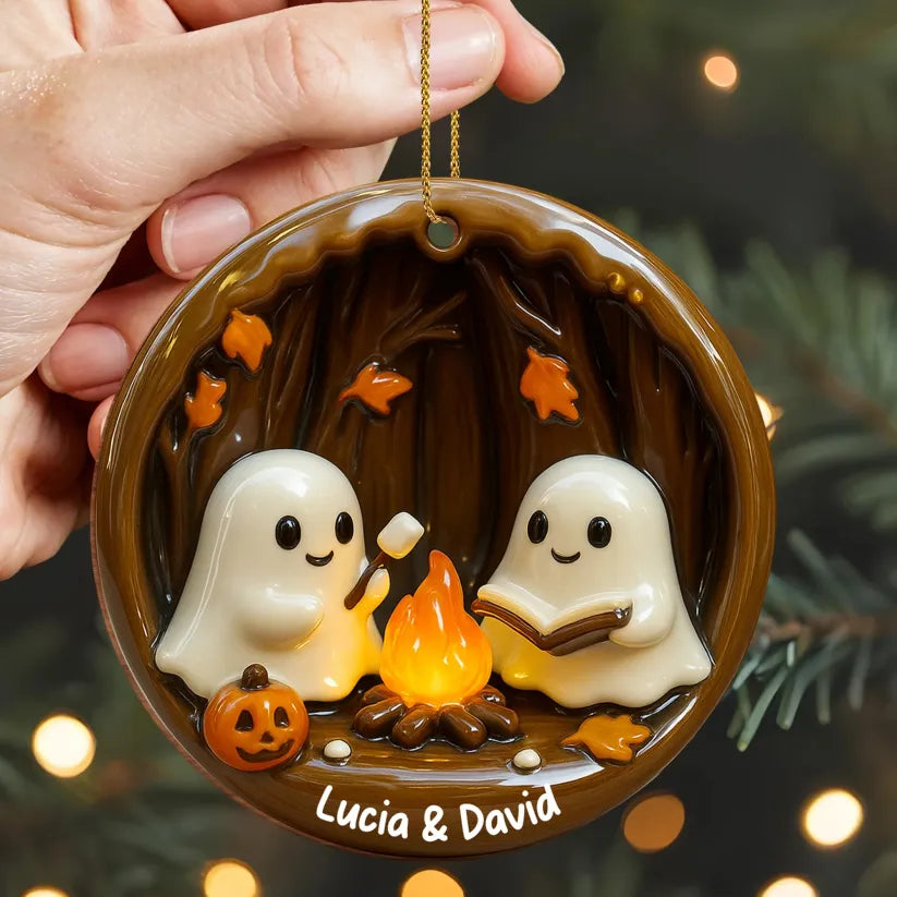 DIY Ghost Campfire Ornament 👻🔥