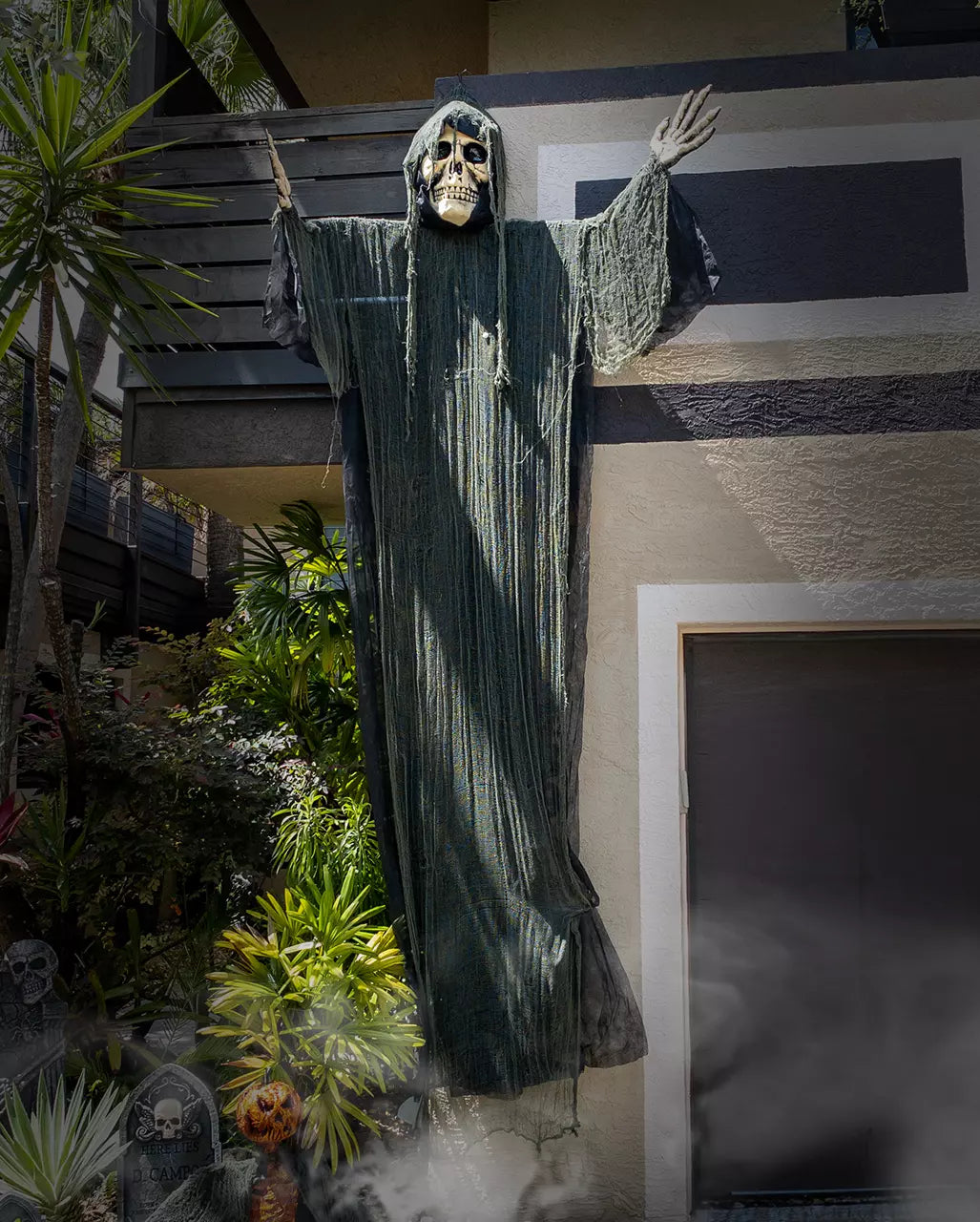 Giant Grim Reaper Hanging Decoration With Light 366cm