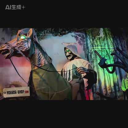 Riding Death Halloween Animatronic