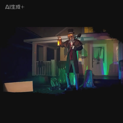 Zombie Gravedigger Halloween Animatronic 260cm