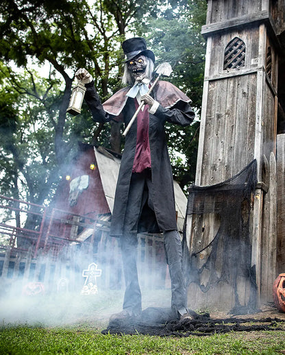 Zombie Gravedigger Halloween Animatronic 260cm