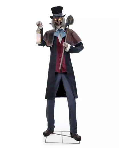 Zombie Gravedigger Halloween Animatronic 260cm